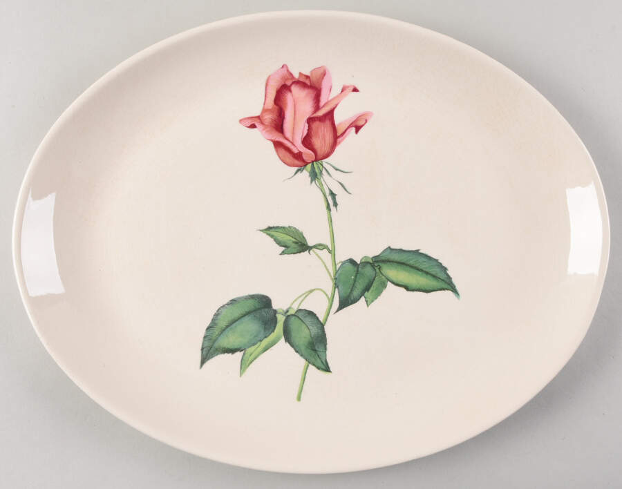 Betsy Rose 13" Oval Serving Platter by Harmony House China-1