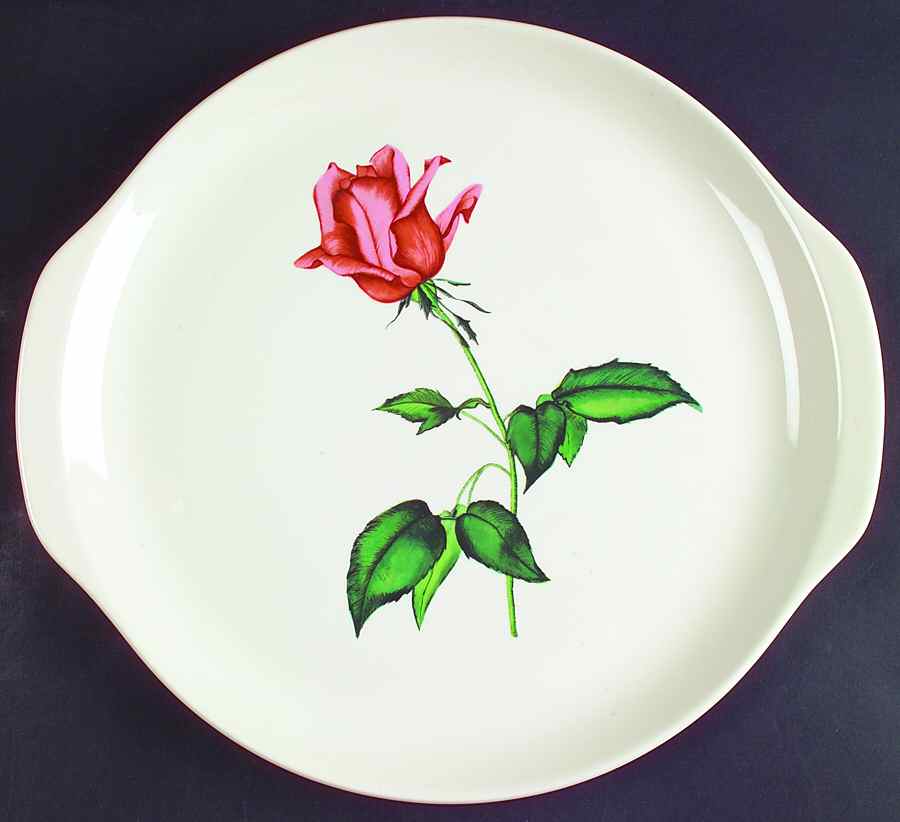 Betsy Rose Handled Cake Plate by Harmony House China-1