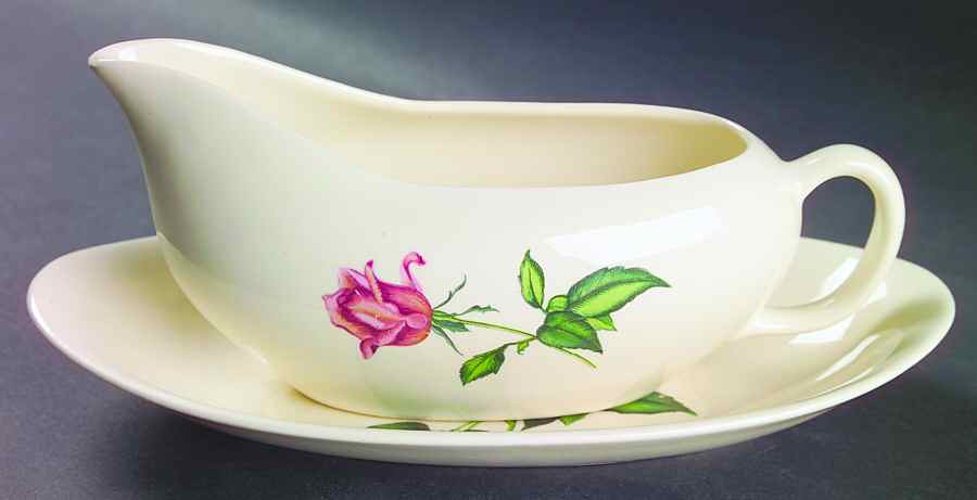 Betsy Rose Gravy Boat & Underplate/Relish by Harmony House China-1