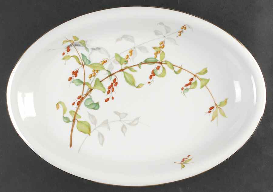 Bittersweet 16" Oval Serving Platter by Harmony House China-1