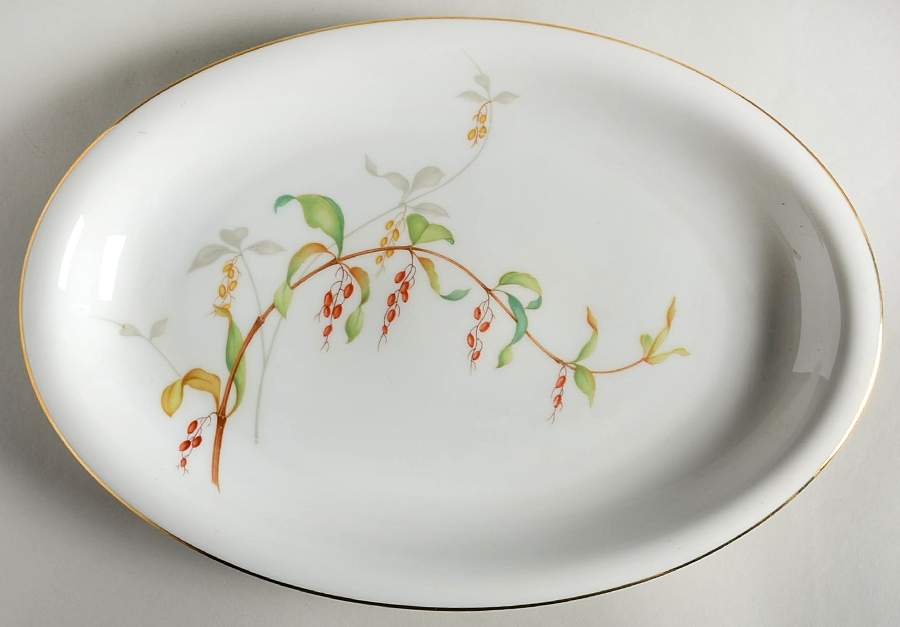Bittersweet 14" Oval Serving Platter by Harmony House China-1