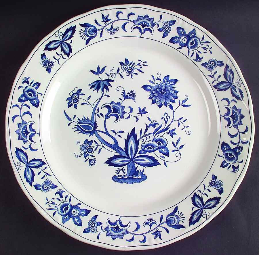 Blue Bonnet 12" Chop Plate (Round Platter) by Harmony House China-1