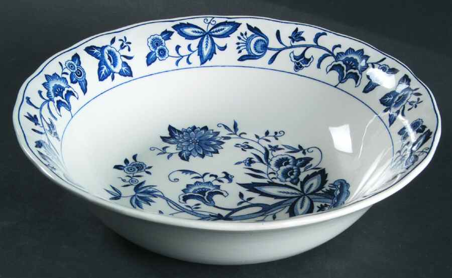Blue Bonnet 9" Round Vegetable Bowl by Harmony House China-1