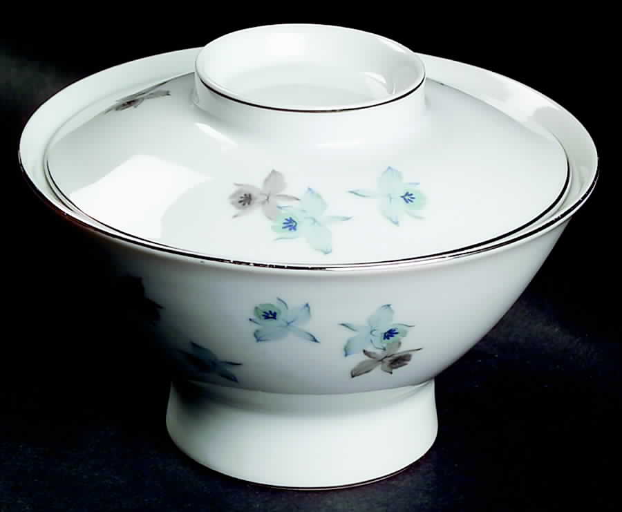 Blue Orchid Sugar Bowl & Lid by Harmony House China-1