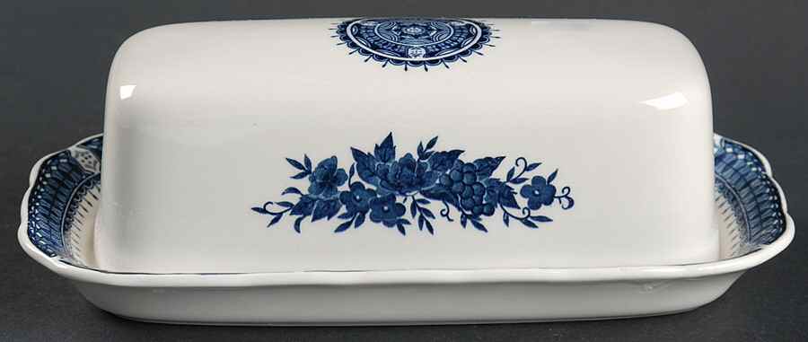 Blue Royal 1/4 Lb Covered Butter by Harmony House China-1