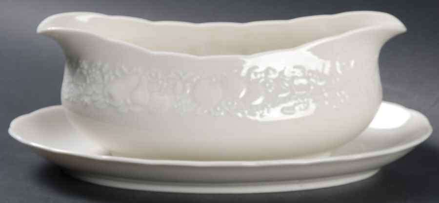 Bounty Gravy Boat with Attached Underplate by Harmony House China-1