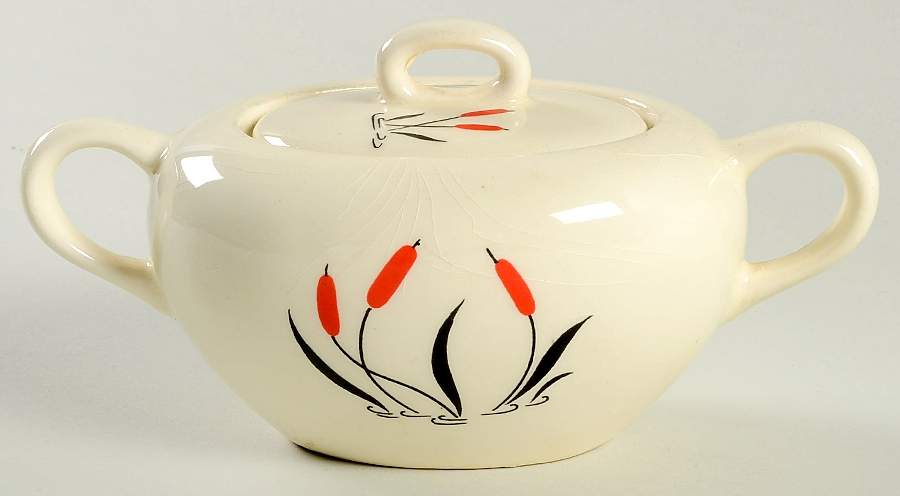 Cattail Ballet Sugar Bowl & Lid by Harmony House China-1