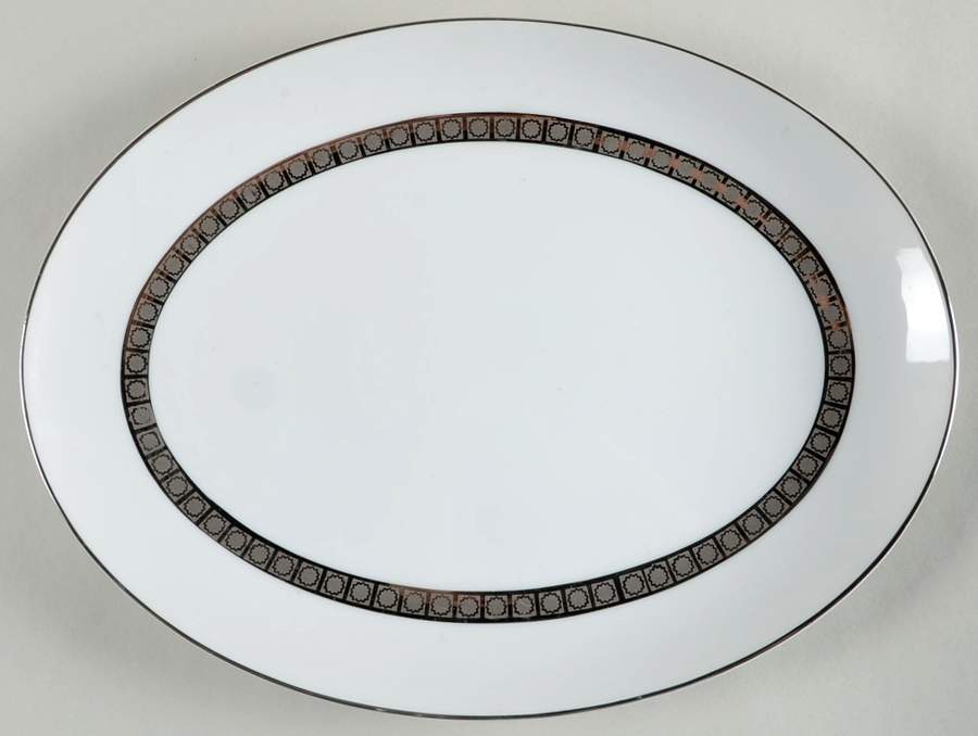 Candleglow 12" Oval Serving Platter by Harmony House China-1