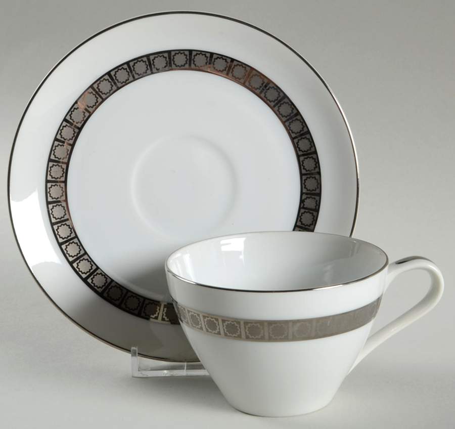 Candleglow Flat Cup & Saucer Set by Harmony House China-1