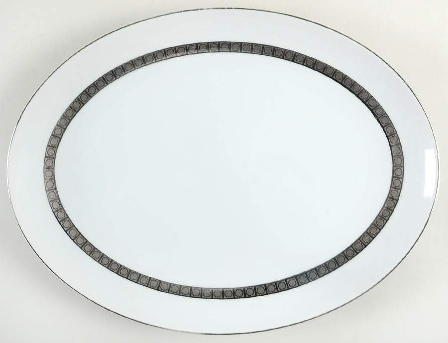 Candleglow 14" Oval Serving Platter by Harmony House China-1