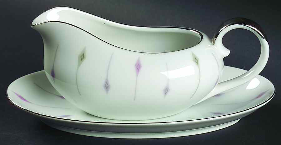 Carousel Gravy Boat & Underplate/Relish by Harmony House China-1