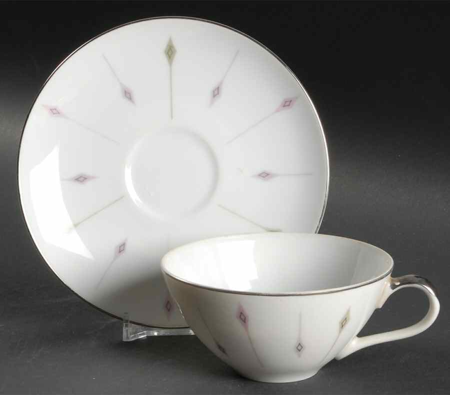 Carousel Flat Cup & Saucer Set by Harmony House China-1