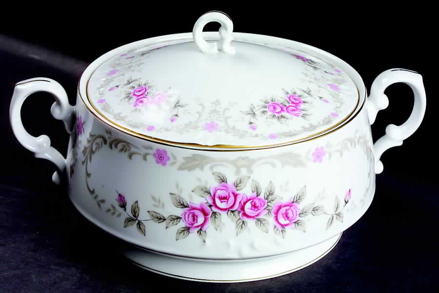 Cascade Round Covered Vegetable by Harmony House China-1