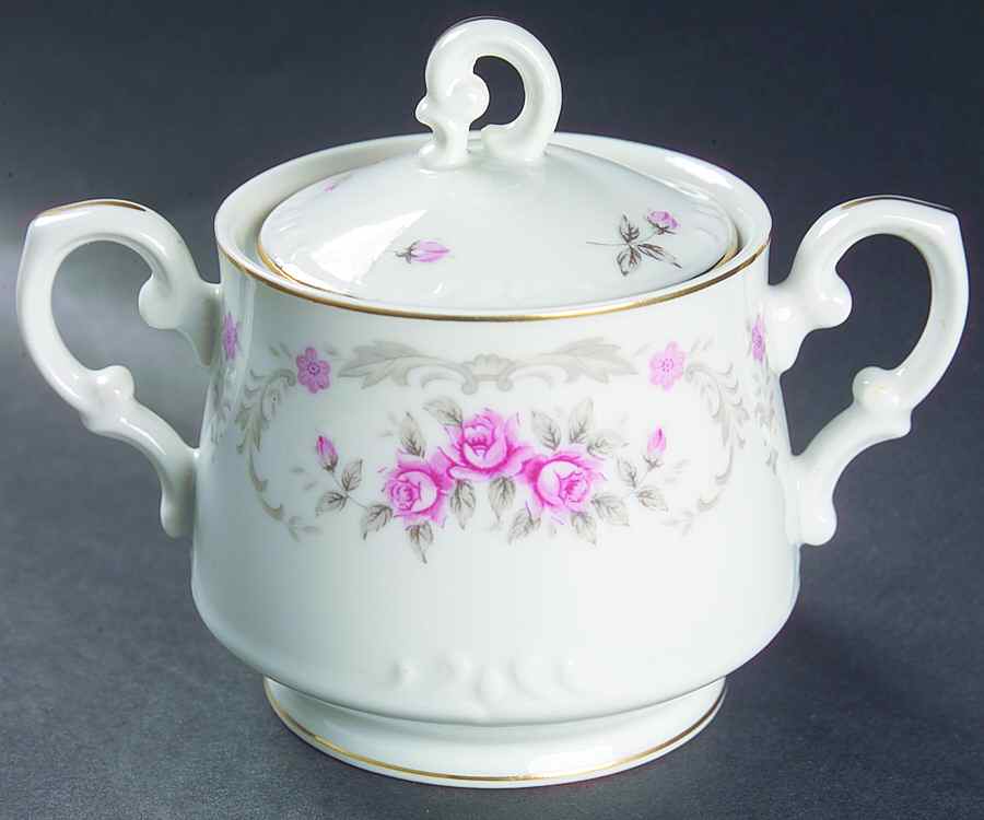 Cascade Sugar Bowl & Lid by Harmony House China-1