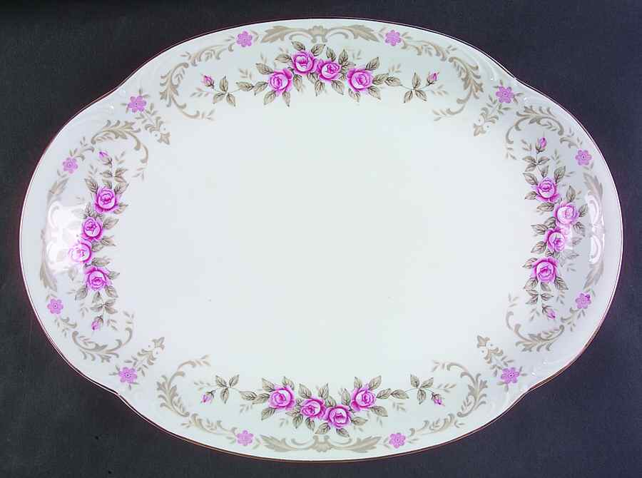 Cascade 16" Oval Serving Platter by Harmony House China-1