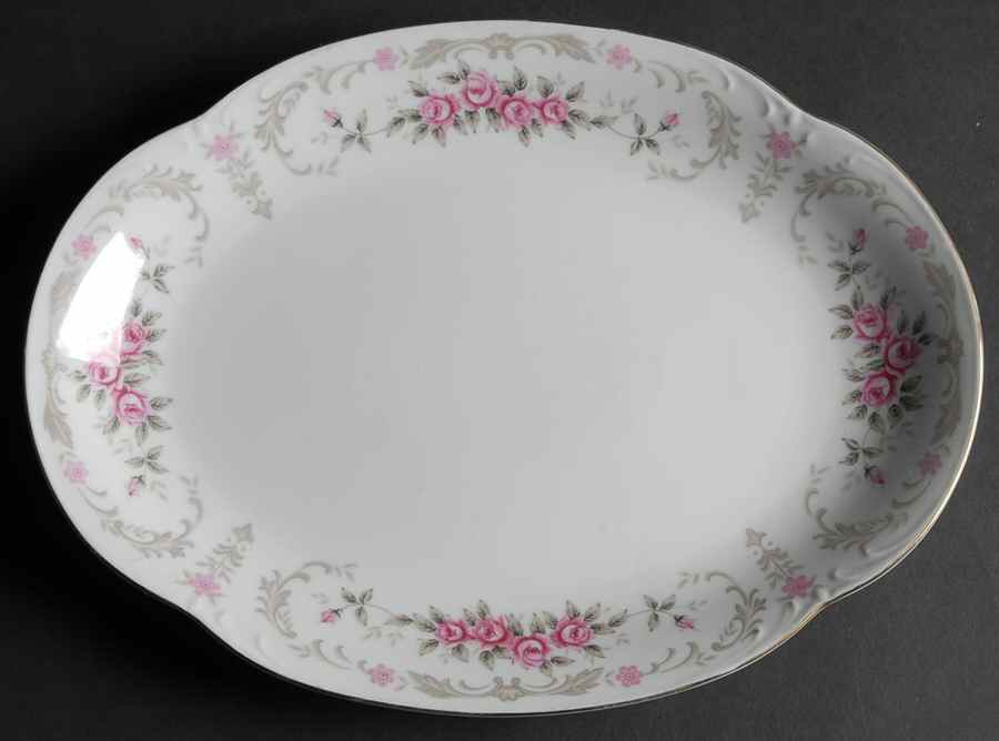 Cascade 12" Oval Serving Platter by Harmony House China-1
