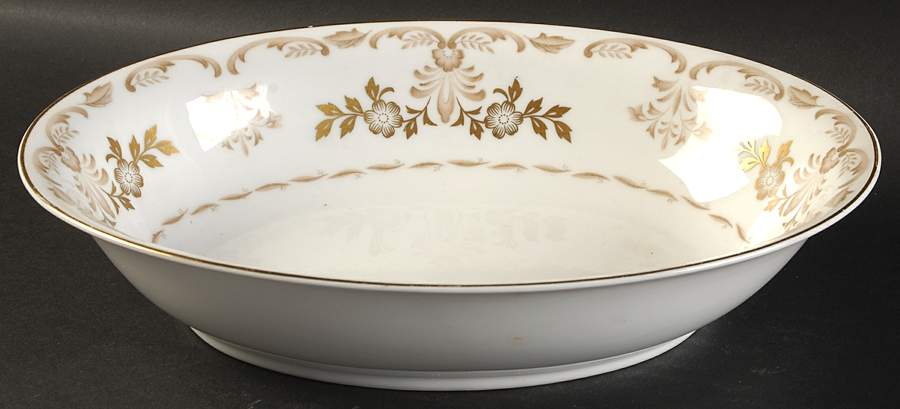 Classique Gold 10" Oval Vegetable Bowl by Harmony House China-1