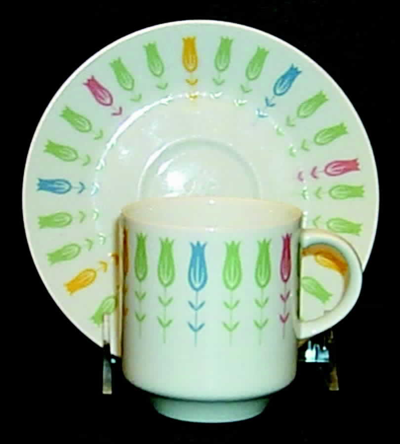Coquette Flat Cup & Saucer Set by Harmony House China-1