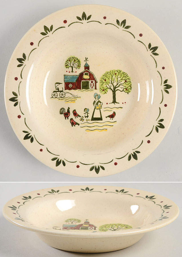 Country Side Rim Soup Bowl by Harmony House China-1