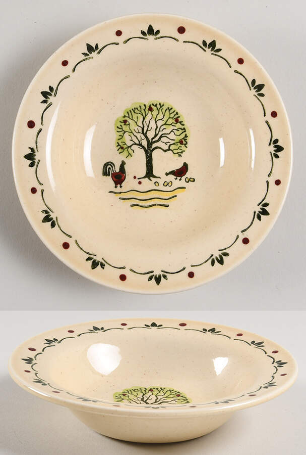 Country Side Rim Fruit/Dessert (Sauce) Bowl by Harmony House China-1