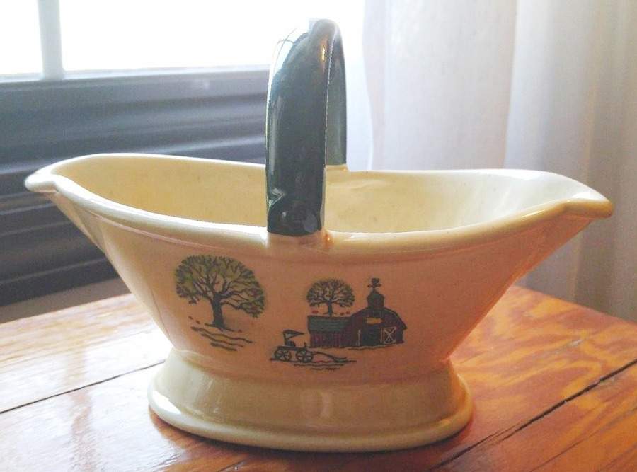Country Side Gravy Boat by Harmony House China-1
