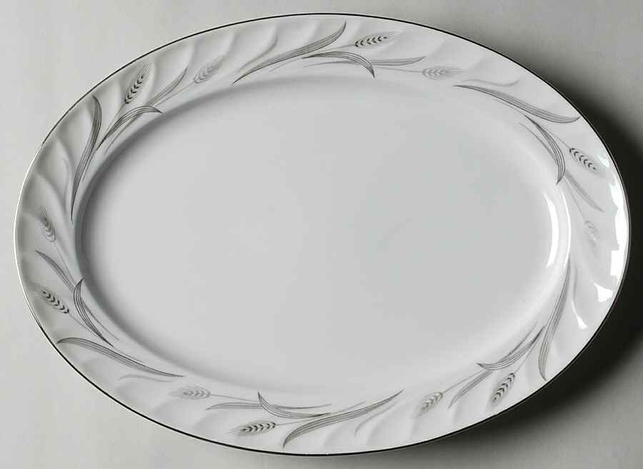 Cynthia 12" Oval Serving Platter by Harmony House China-1