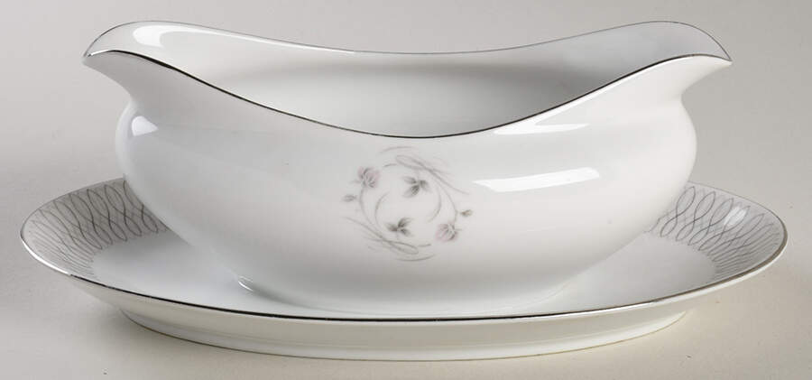 Daphne Gravy Boat with Attached Underplate by Harmony House China-1