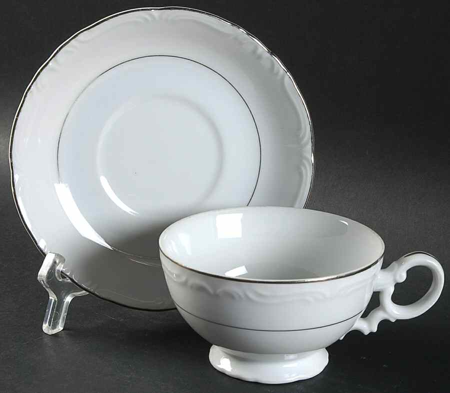 Darlene Footed Cup & Saucer Set by Harmony House China-1