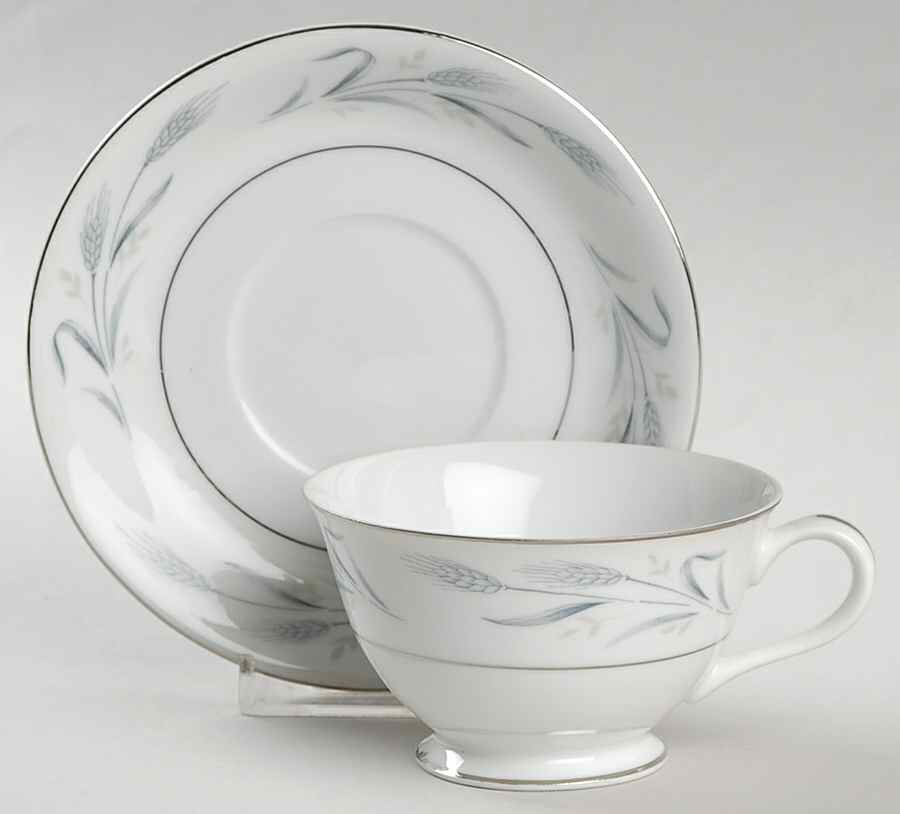 Diana Blue Footed Cup & Saucer Set by Harmony House China-1