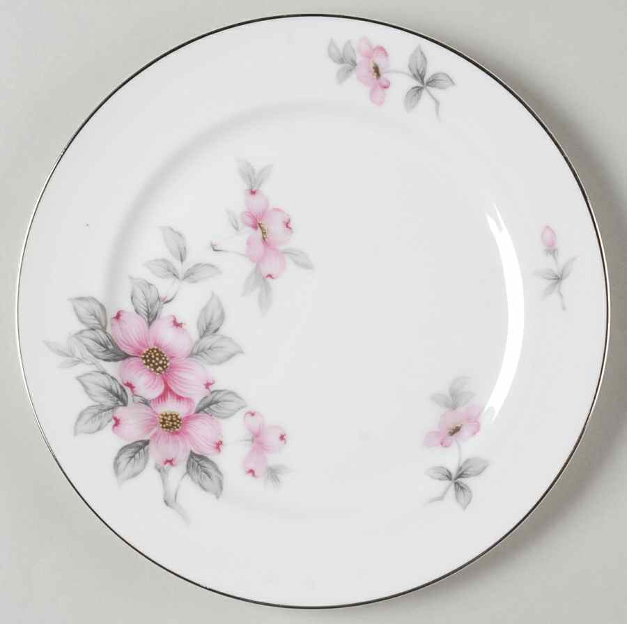 Dogwood (Platinum Trim) Salad Plate by Harmony House China-1