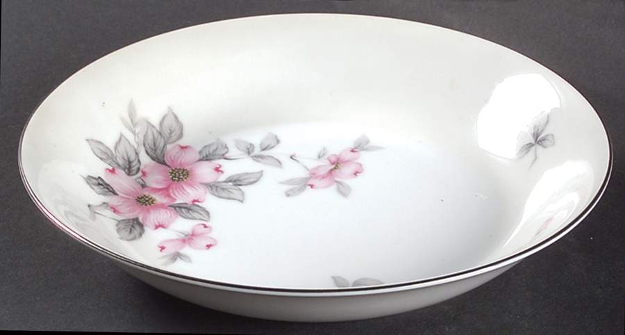 Dogwood (Platinum Trim) Coupe Soup Bowl by Harmony House China-1