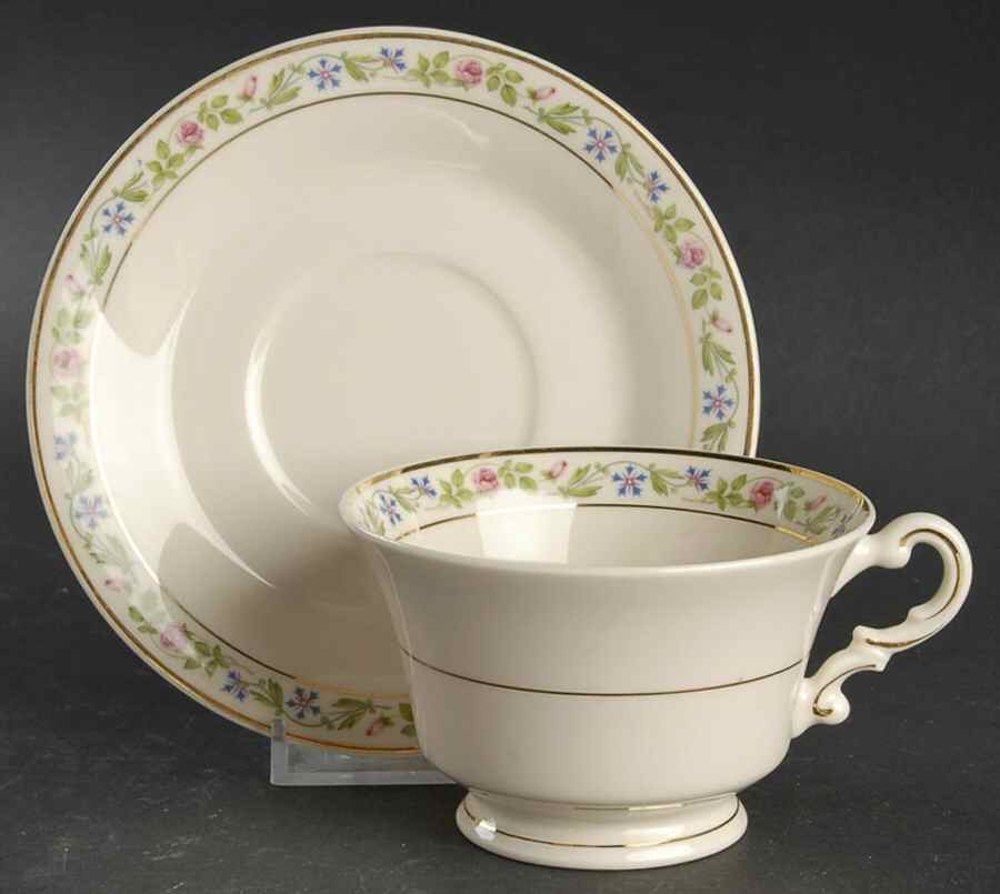 Dorset Footed Cup & Saucer Set by Harmony House China-1
