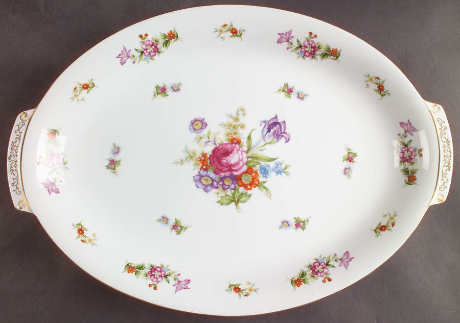 Dresdania 16" Oval Serving Platter by Harmony House China-1