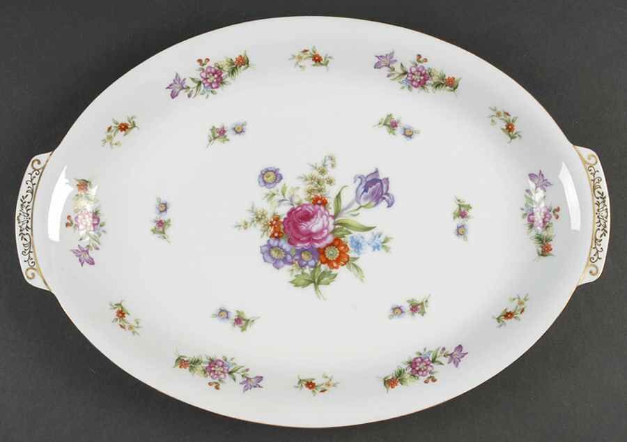 Dresdania 15" Oval Serving Platter by Harmony House China-1