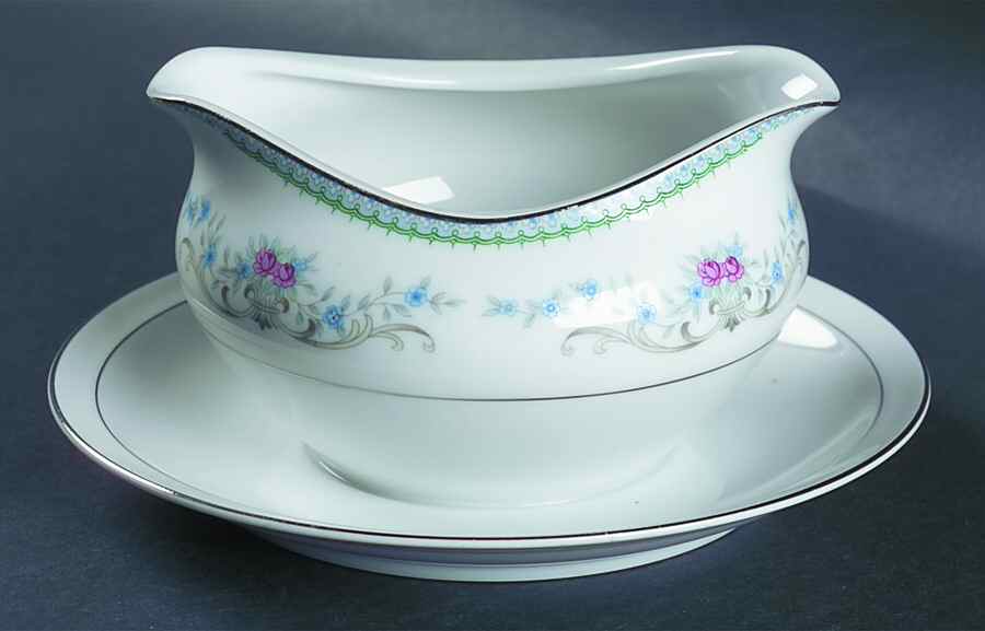 Duchess Gravy Boat with Attached Underplate by Harmony House China-1