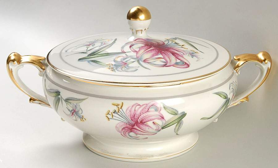 Elizabeth Round Covered Vegetable by Harmony House China-1