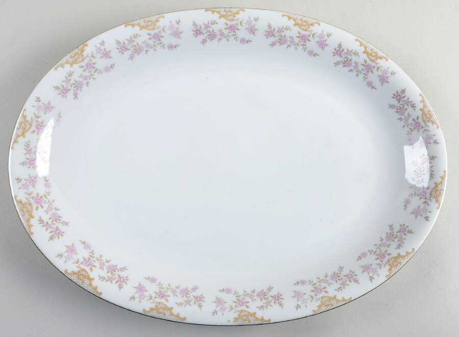 Enchantment 16" Oval Serving Platter by Harmony House China-1