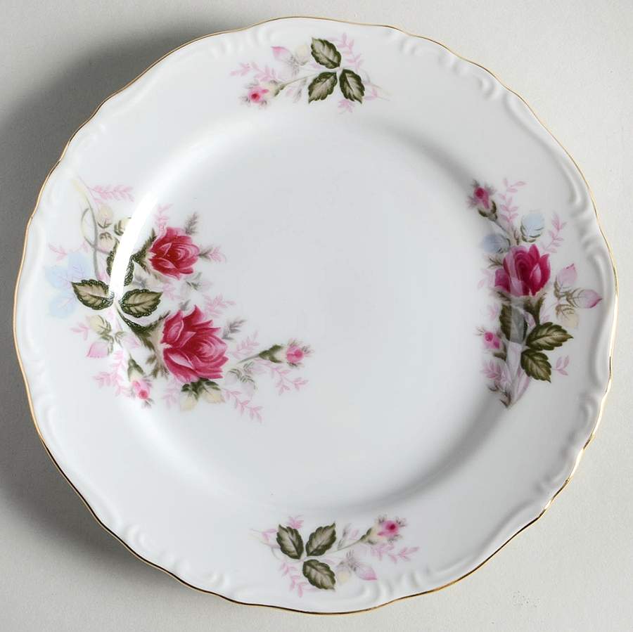 Eugenie Rose Salad Plate by Harmony House China-1