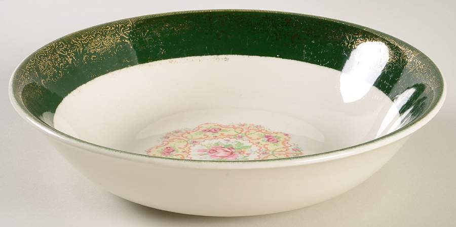 Excellency Green 8" Round Vegetable Bowl by Harmony House China-1