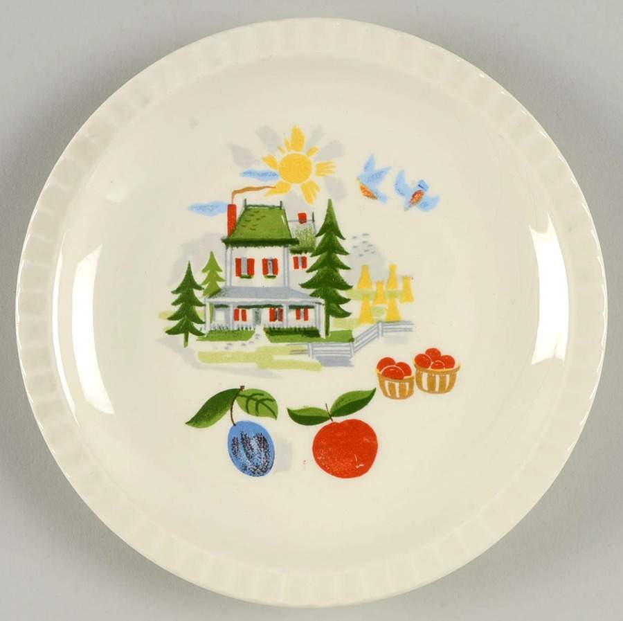 Farmer In The Dell Bread & Butter Plate by Harmony House China-1