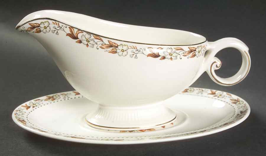 Fairfax Gravy Boat & Underplate by Harmony House China-1