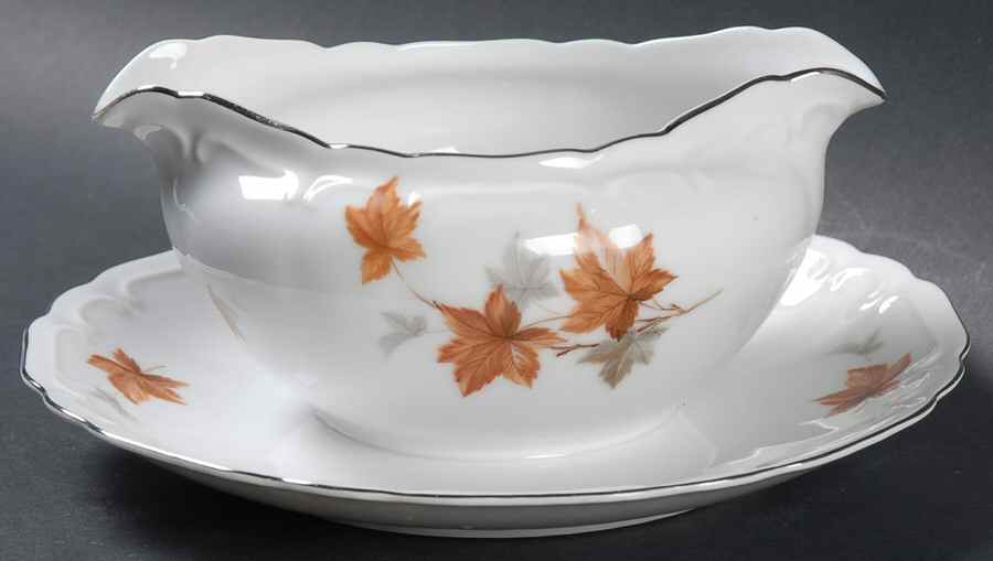 Felicia Gravy Boat with Attached Underplate by Harmony House China-1