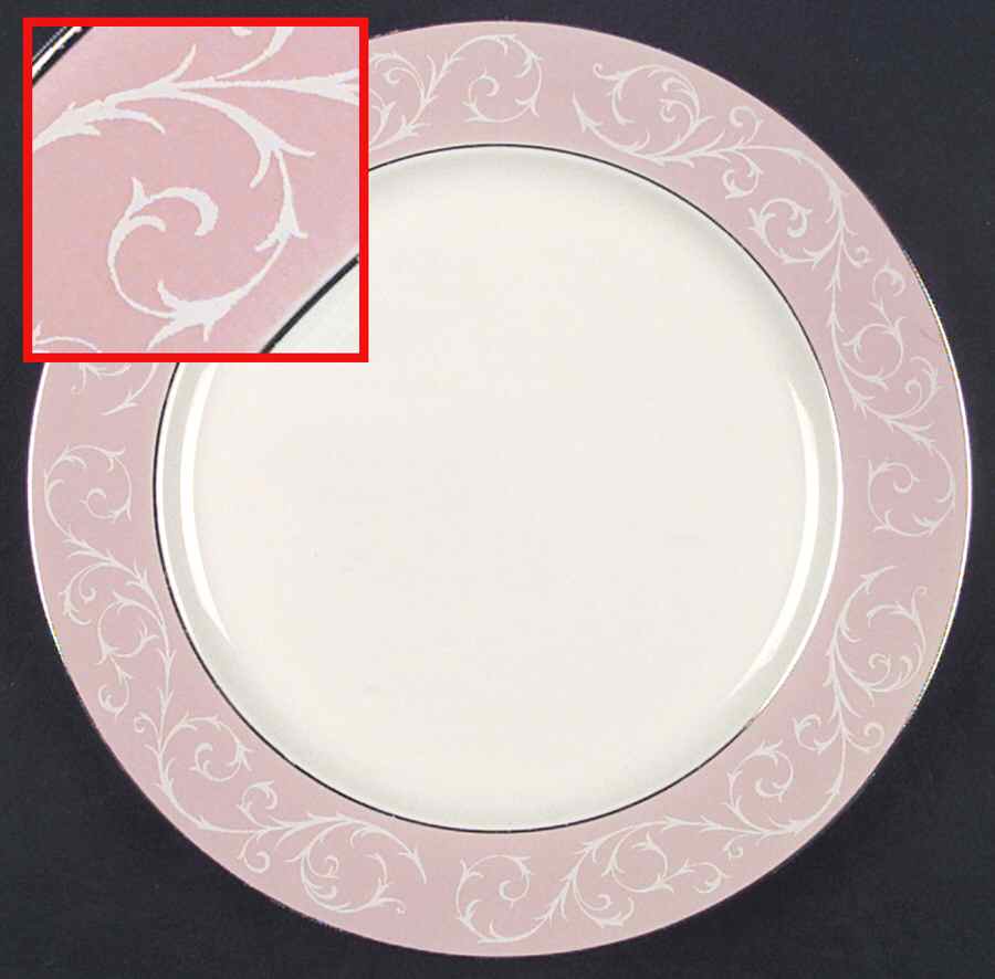 Filigree Pink Dinner Plate by Harmony House China-1