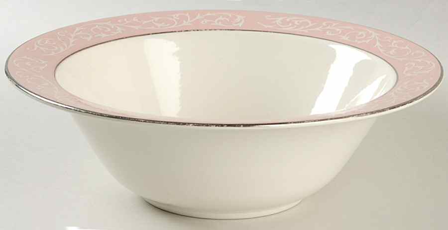 Filigree Pink 9" Round Vegetable Bowl by Harmony House China-1
