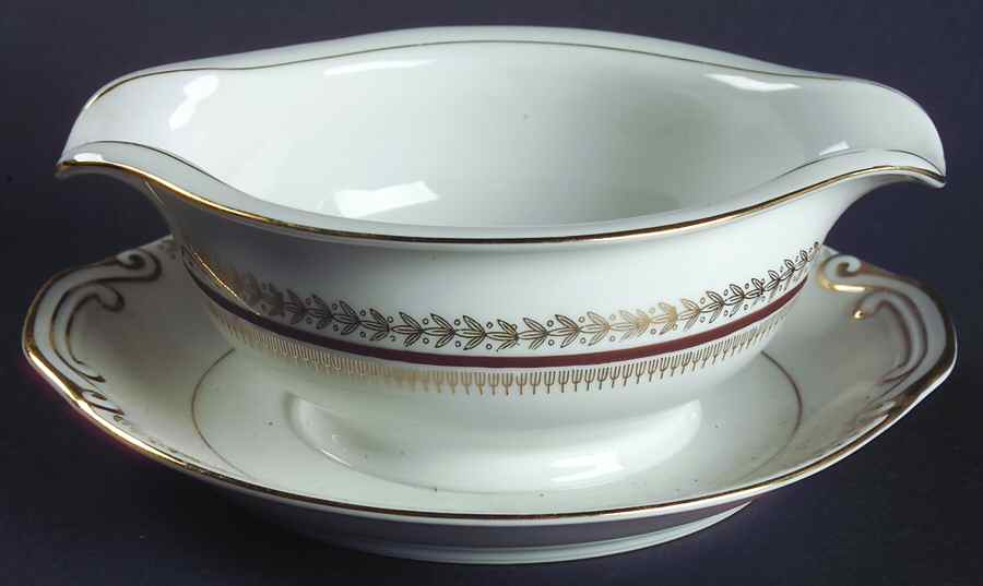 Firelight Gravy Boat with Attached Underplate by Harmony House China-1