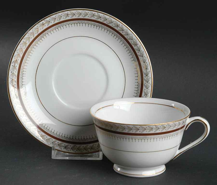 Firelight Footed Cup & Saucer Set by Harmony House China-1