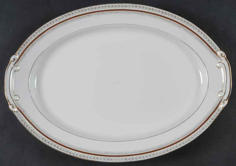 Firelight 16" Oval Serving Platter by Harmony House China-1