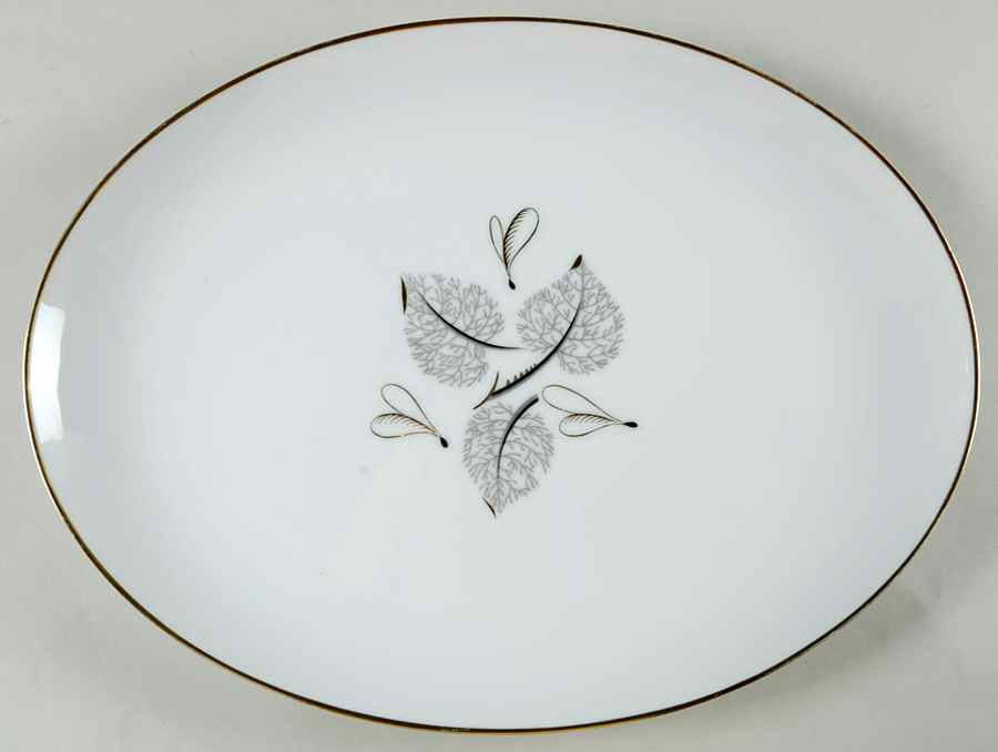 Flair 14" Oval Serving Platter by Harmony House China-1