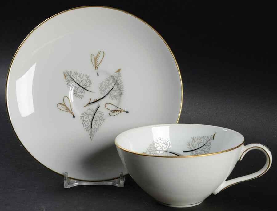 Flair Flat Cup & Saucer Set by Harmony House China-1