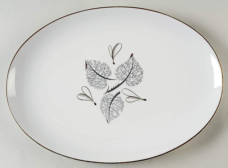 Flair 12" Oval Serving Platter by Harmony House China-1